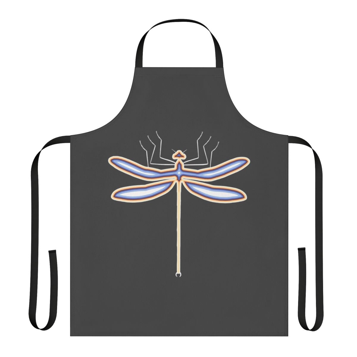Colorful abstract dragonfly legendary animals art apron