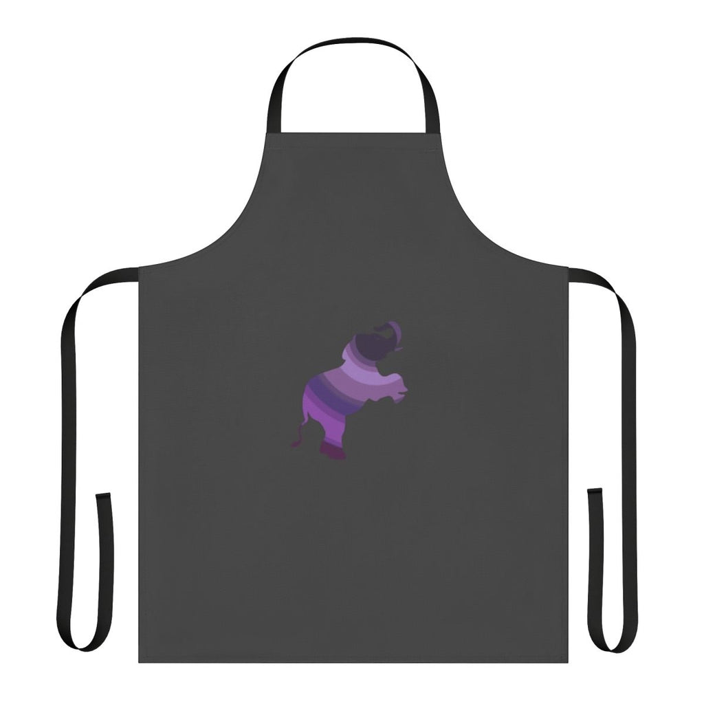 Colorful elephant mandala design on an apron