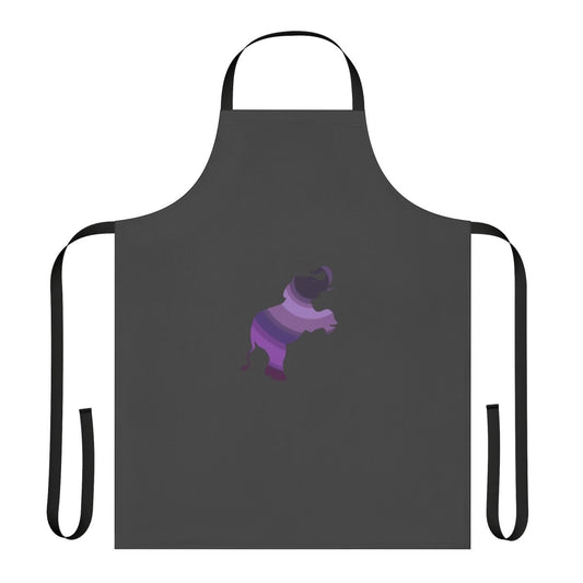 Colorful elephant mandala design on an apron