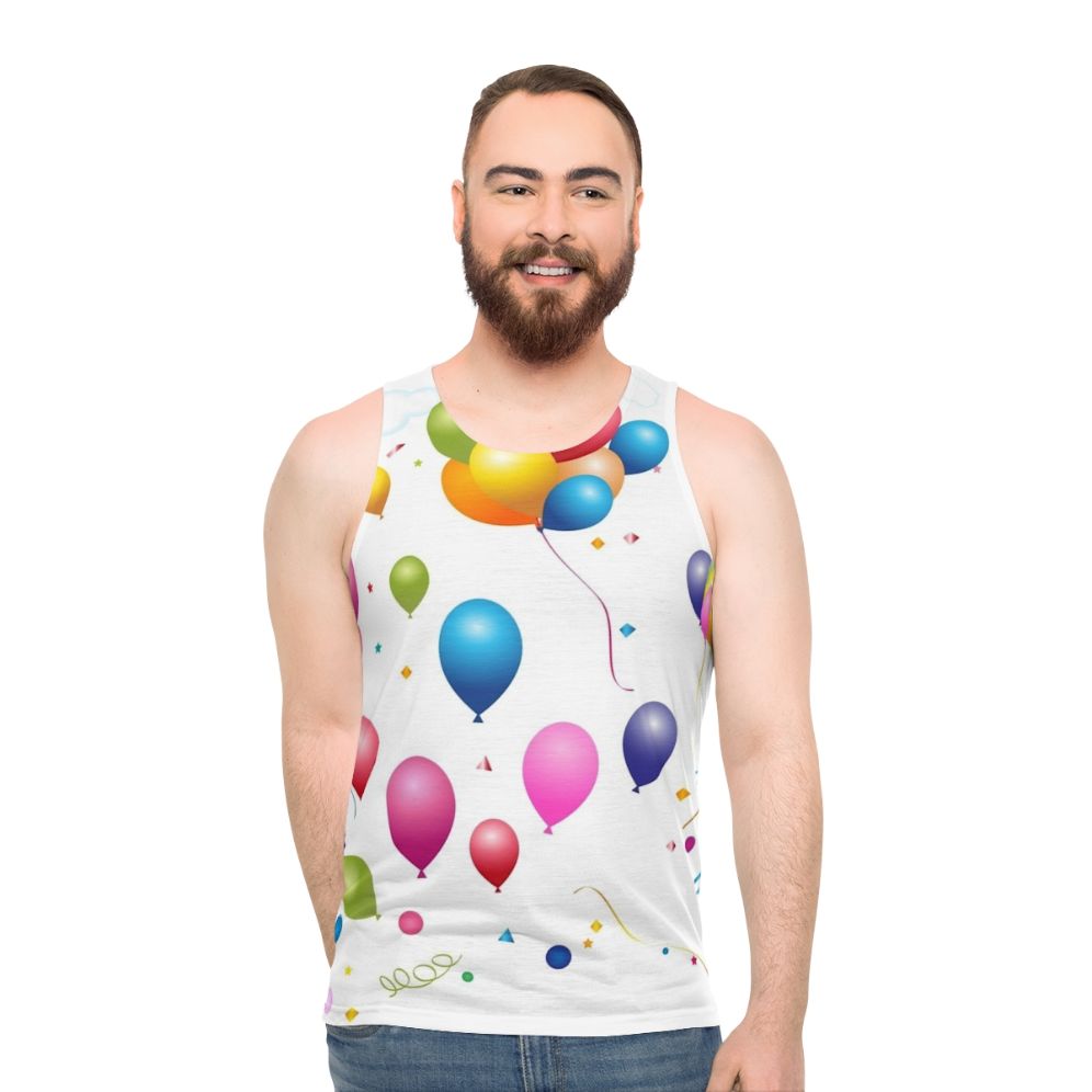 Colorful Fun Balloon Unisex Tank Top
