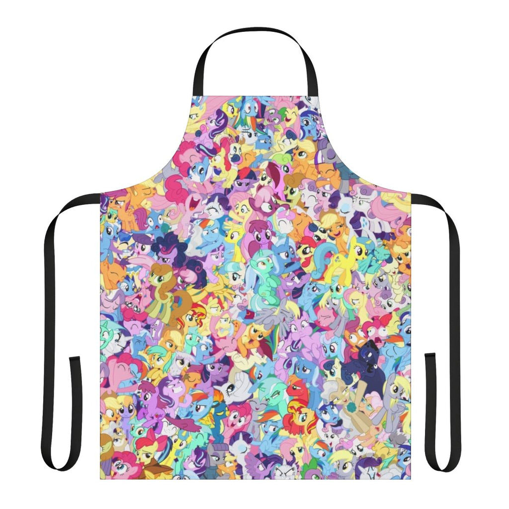 Everypony Mess Apron featuring characters from the My Little Pony cartoon series