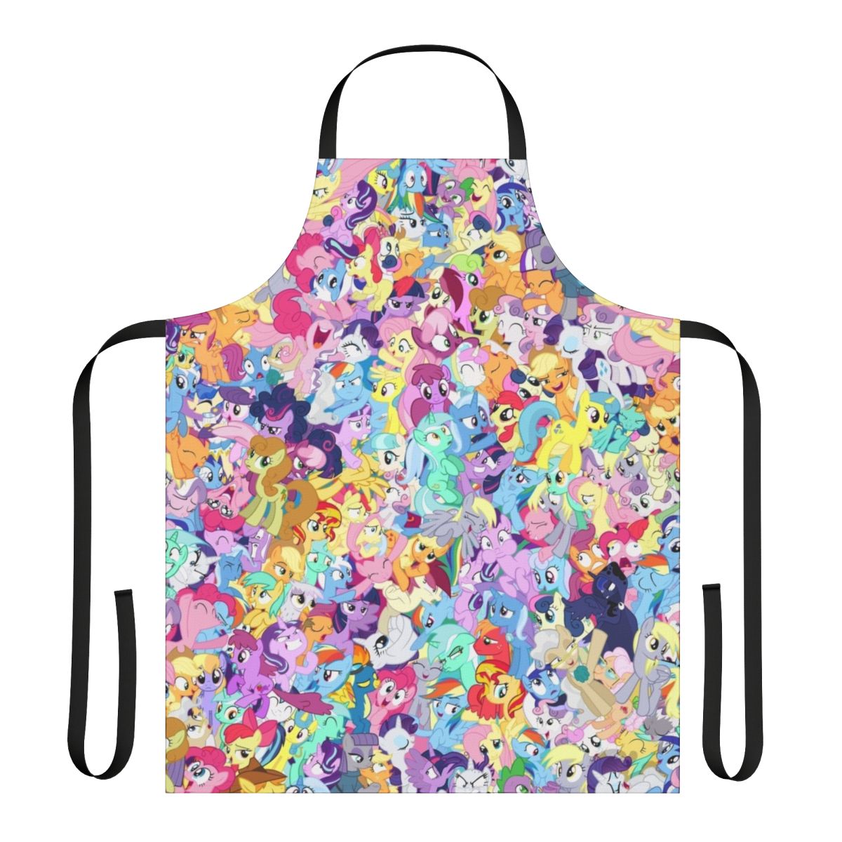 Everypony Mess Apron featuring characters from the My Little Pony cartoon series