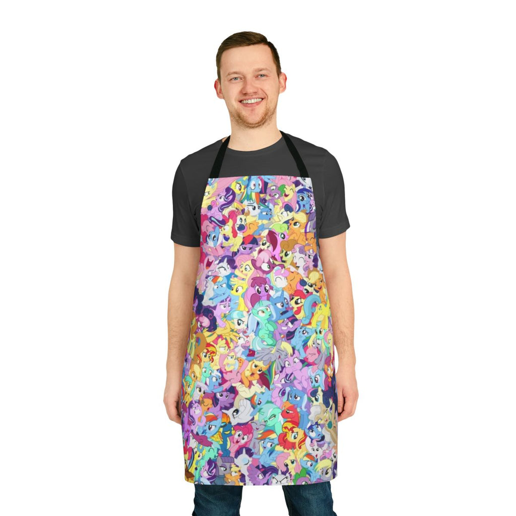 Everypony Mess Apron featuring characters from the My Little Pony cartoon series