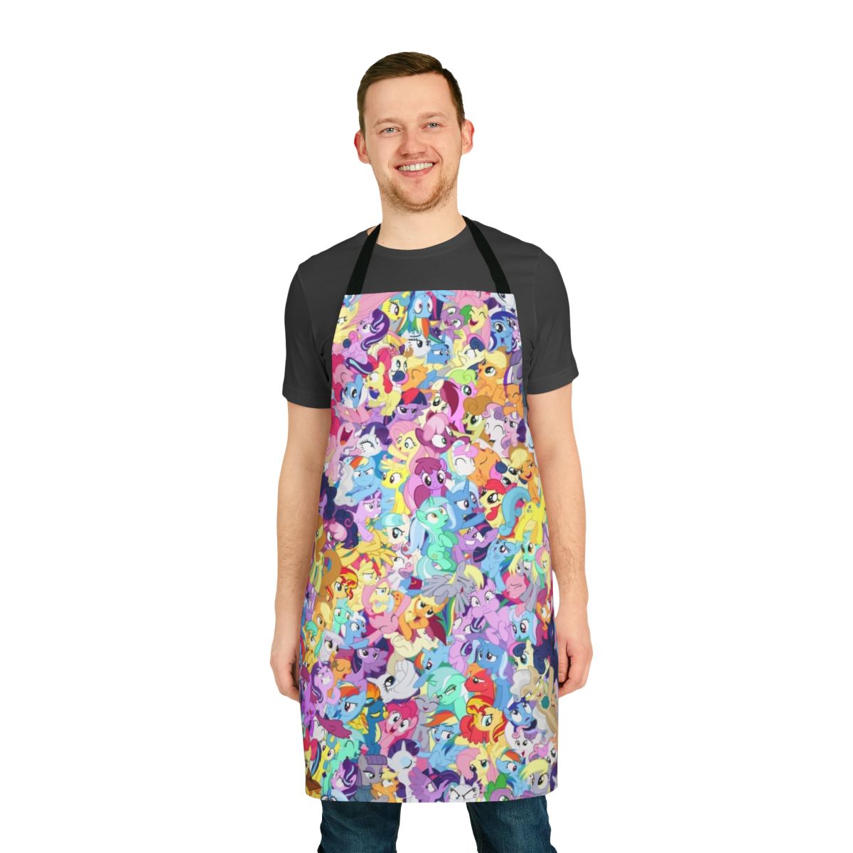 Everypony Mess Apron featuring characters from the My Little Pony cartoon series