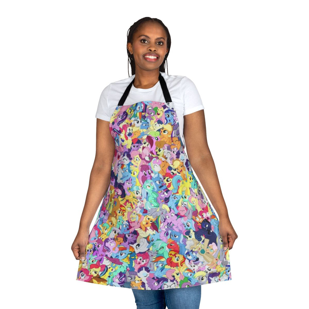 Everypony Mess Apron featuring characters from the My Little Pony cartoon series