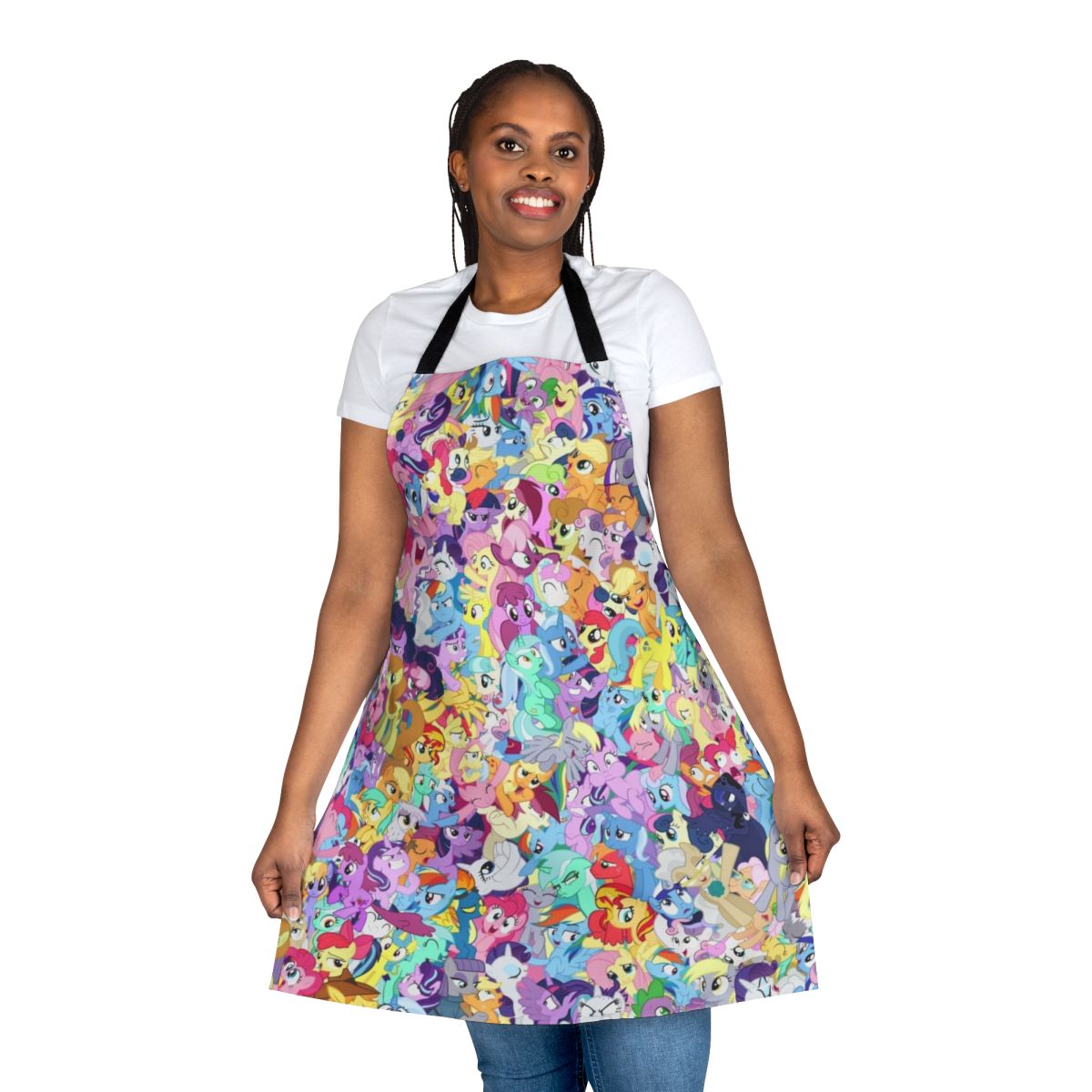 Everypony Mess Apron featuring characters from the My Little Pony cartoon series