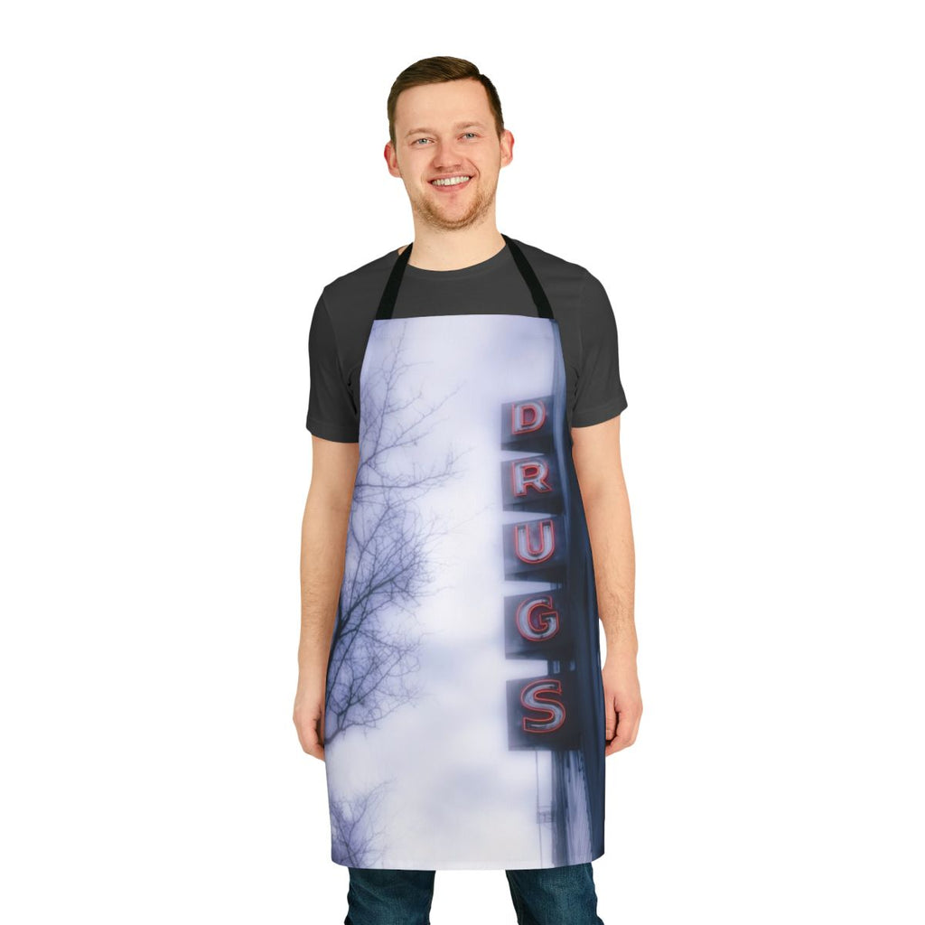 Vibrant neon-inspired apron for the kitchen