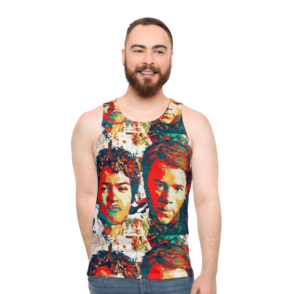 Colorful painted royals unisex tank top