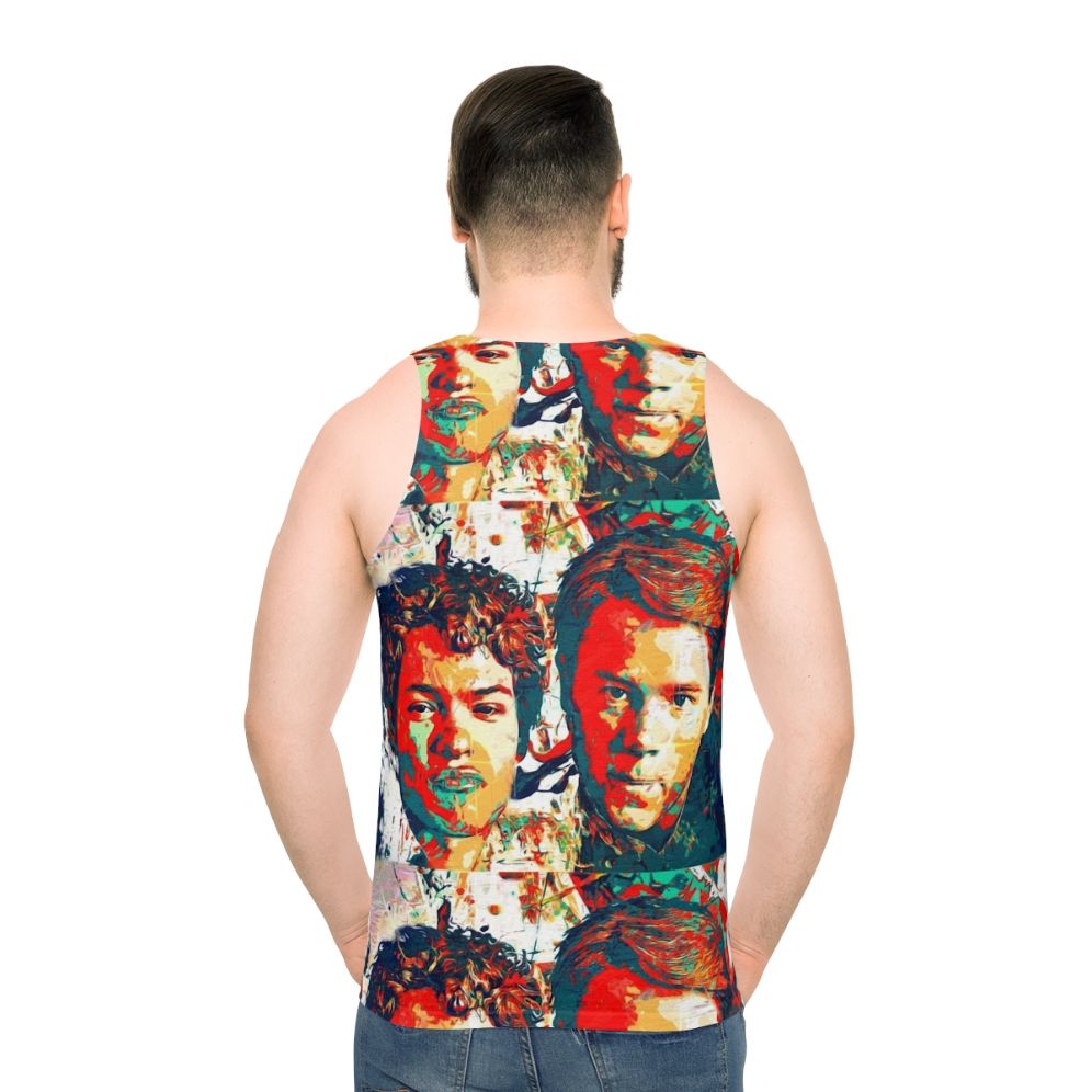 Colorful painted royals unisex tank top