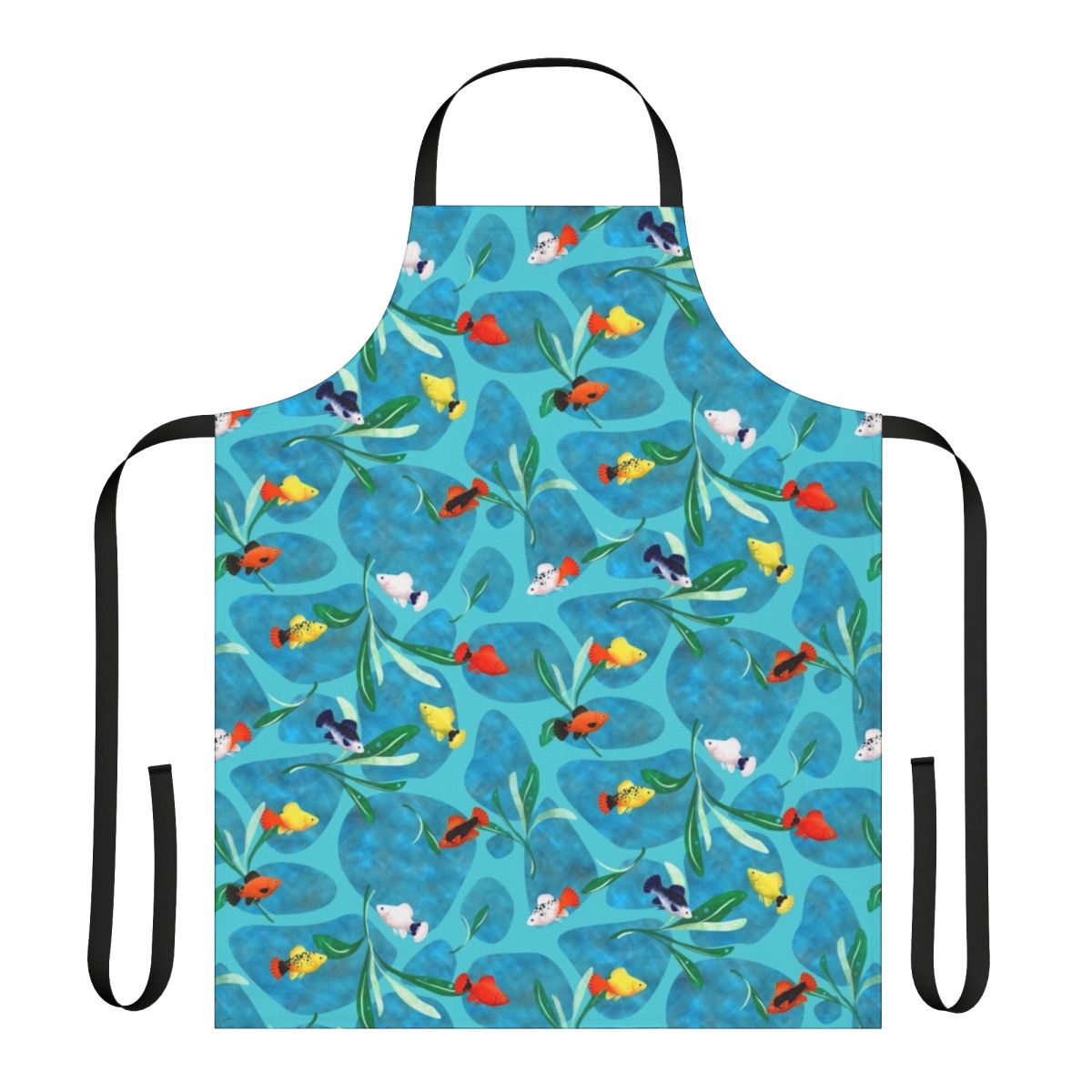 Vibrant Platy Fish Apron Showcasing the Beauty of Aquatic Life