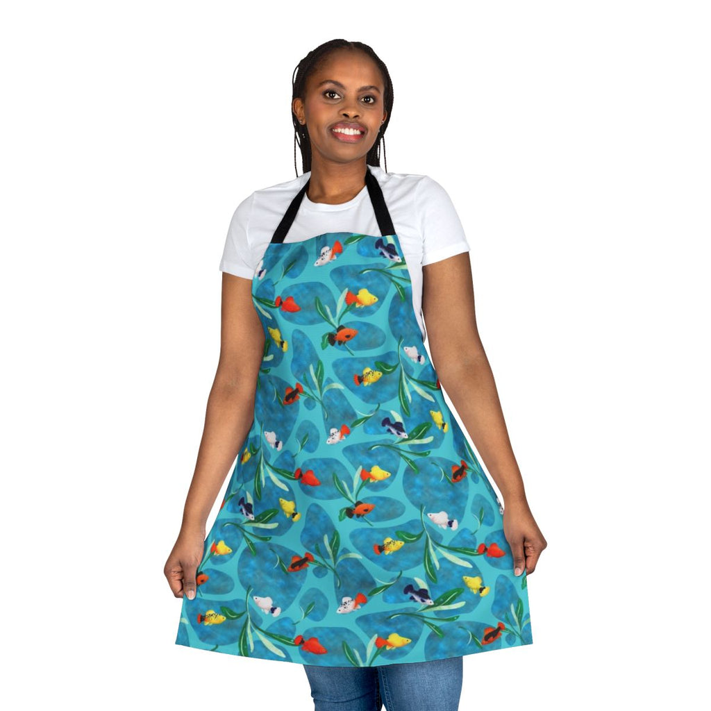 Vibrant Platy Fish Apron Showcasing the Beauty of Aquatic Life