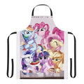 Vibrant pony-themed apron featuring characters from the popular My Little Pony: Friendship Is Magic show.