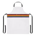 Colorful pride-themed apron featuring adorable rainbow rabbits