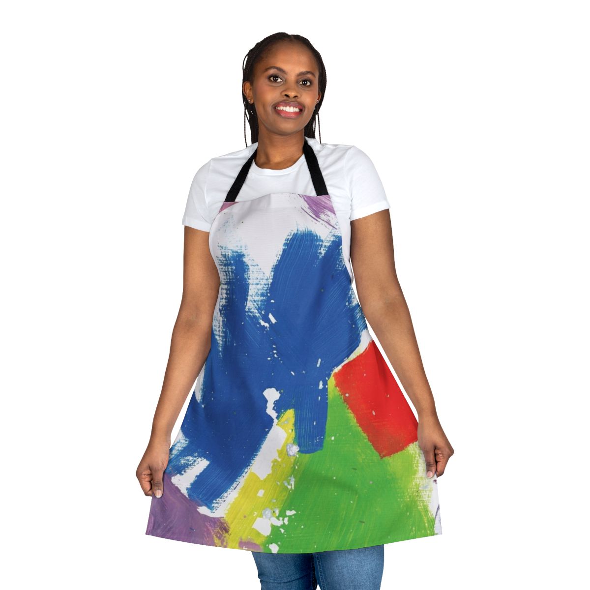 Colorful and psychedelic apron design inspired by the album cover of Alt-J's 'This Is All Yours'