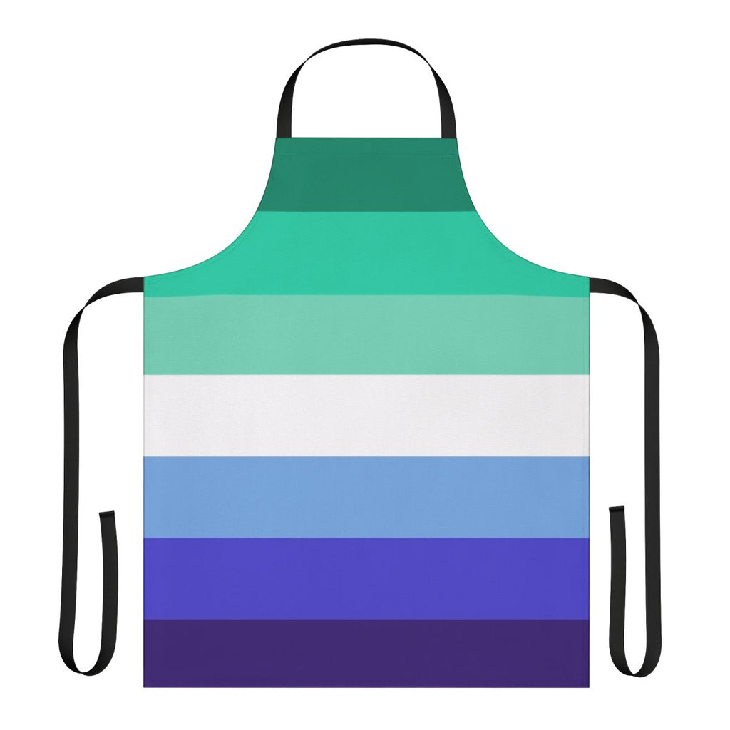 Vibrant rainbow-colored apron with LGBTQ+ pride flag design