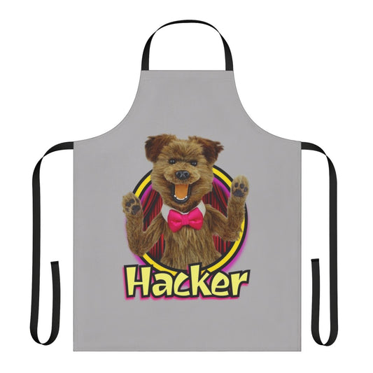 Colorful retro nostalgia puppet monster character apron