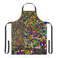 Vibrant Rubik's Cube Patterned Apron