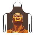 Colorful apron featuring a portrait design of Eric from the Netflix series Sex Education