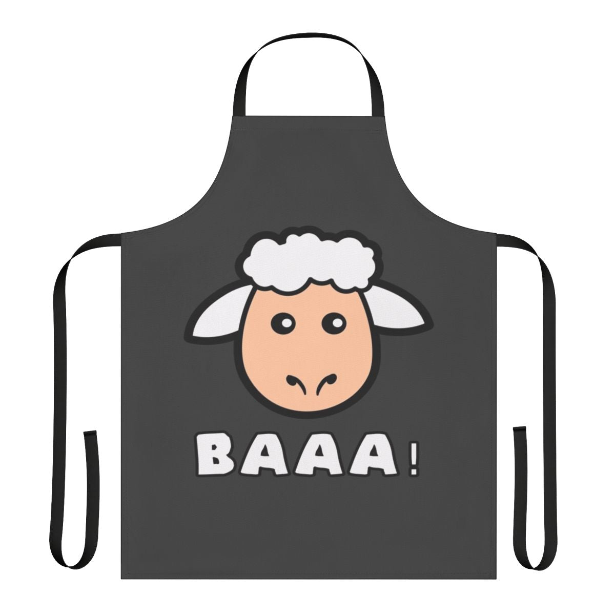 Illustration of a cute, colorful sheep on an apron