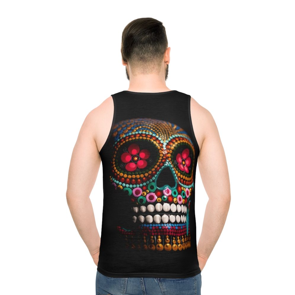 Unisex Day of the Dead Skull Print Tank Top