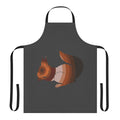Colorful abstract design featuring a squirrel, a legendary animal and spirit animal, printed on an apron.