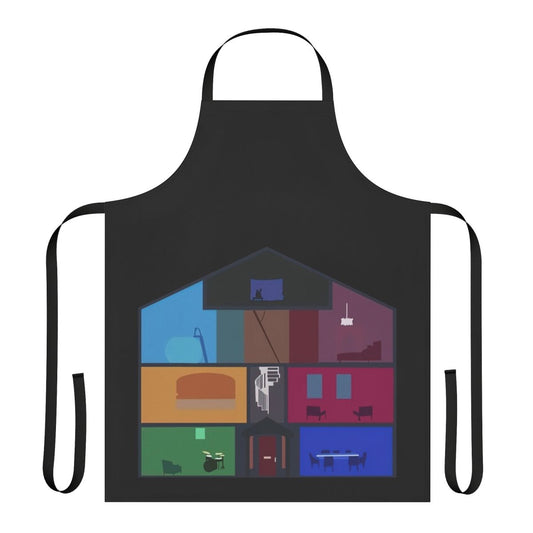 Vibrant and colorful Taylor Swift inspired 'Lover House' apron