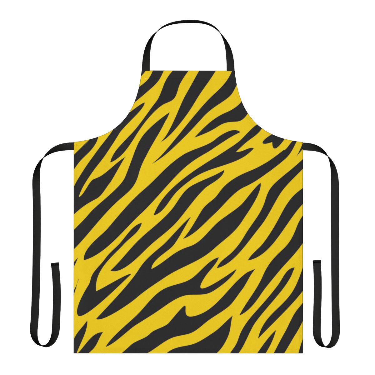 Vibrant tiger stripes pattern apron for cooking and baking
