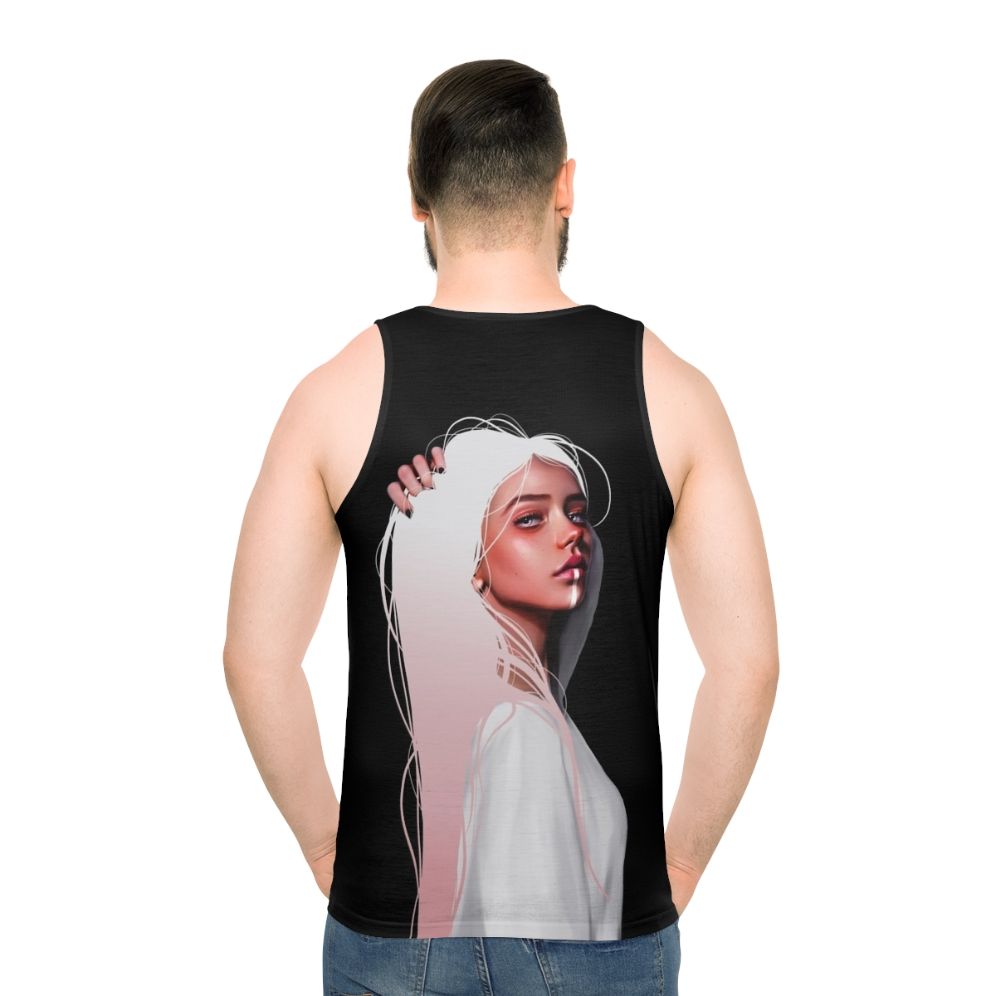 Colorful unisex tank top with modern graphic design