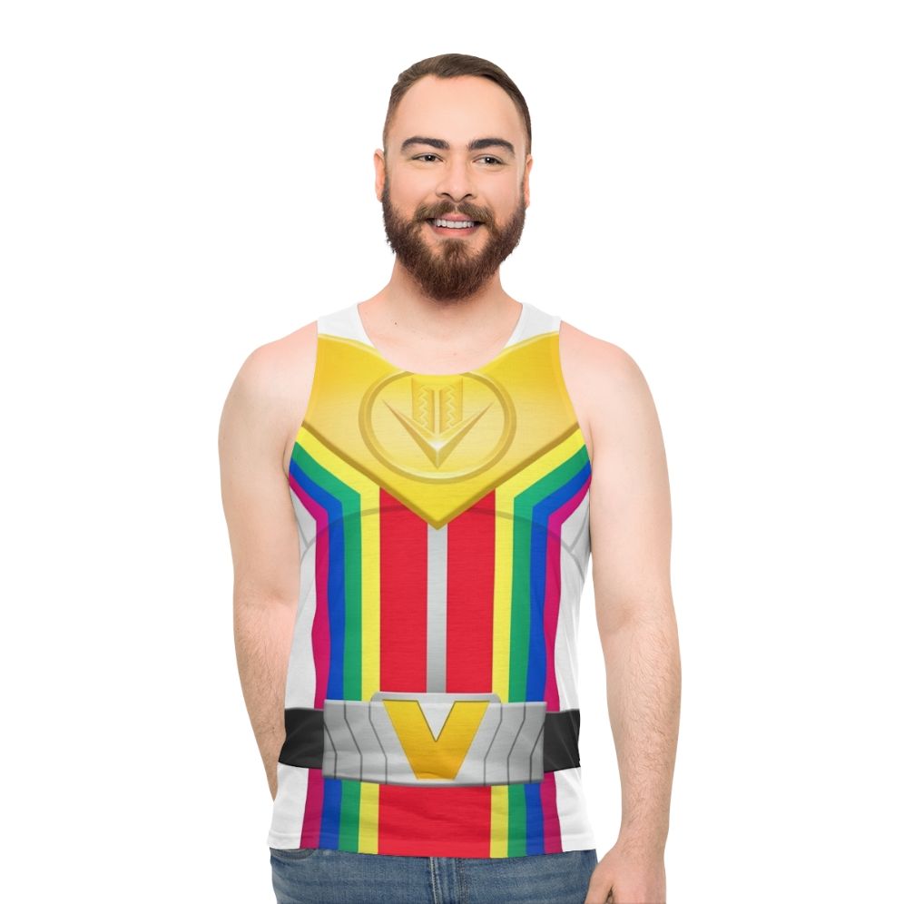 Colorful Unisex Zenkaiser Super Sentai Tank Top