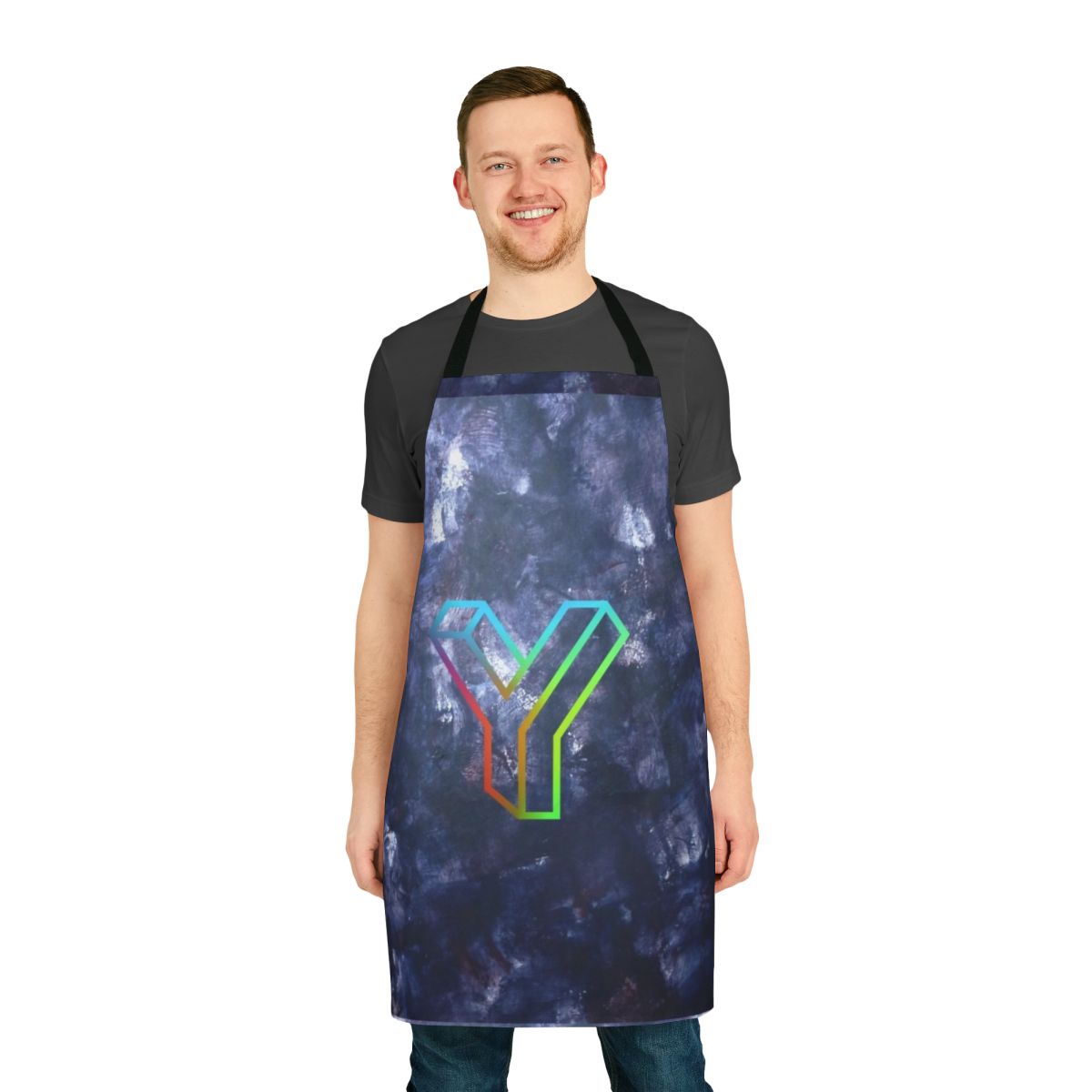 Vibrant years years-themed apron with a colorful design