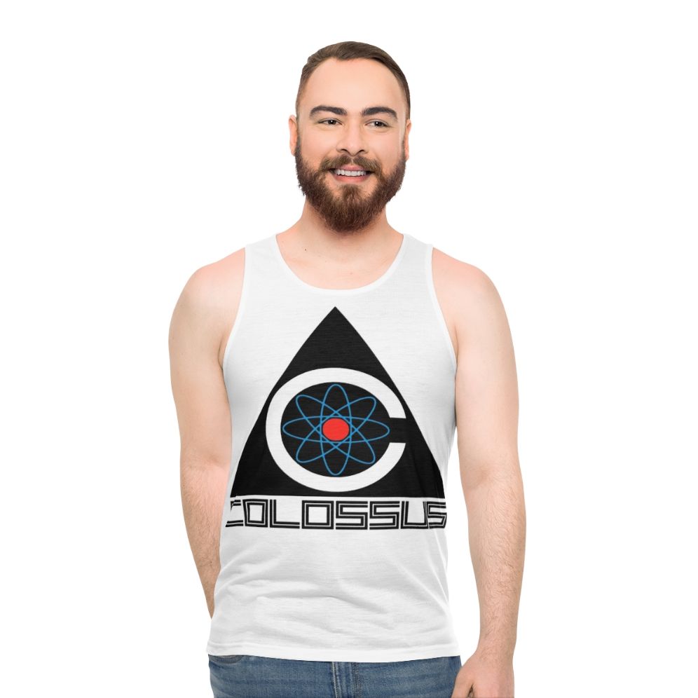 Colossus: The AI Human Overlord Unisex Tank Top