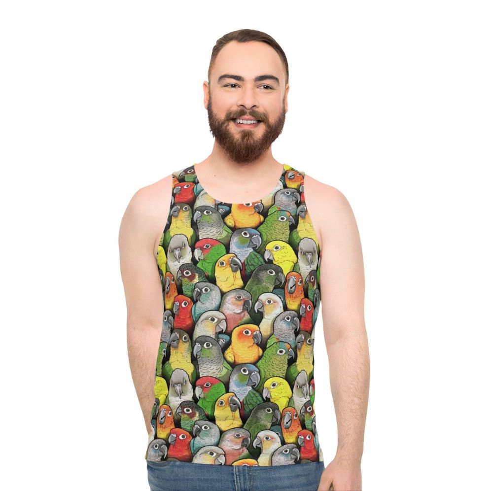 Colourful Conure Unisex Tank Top