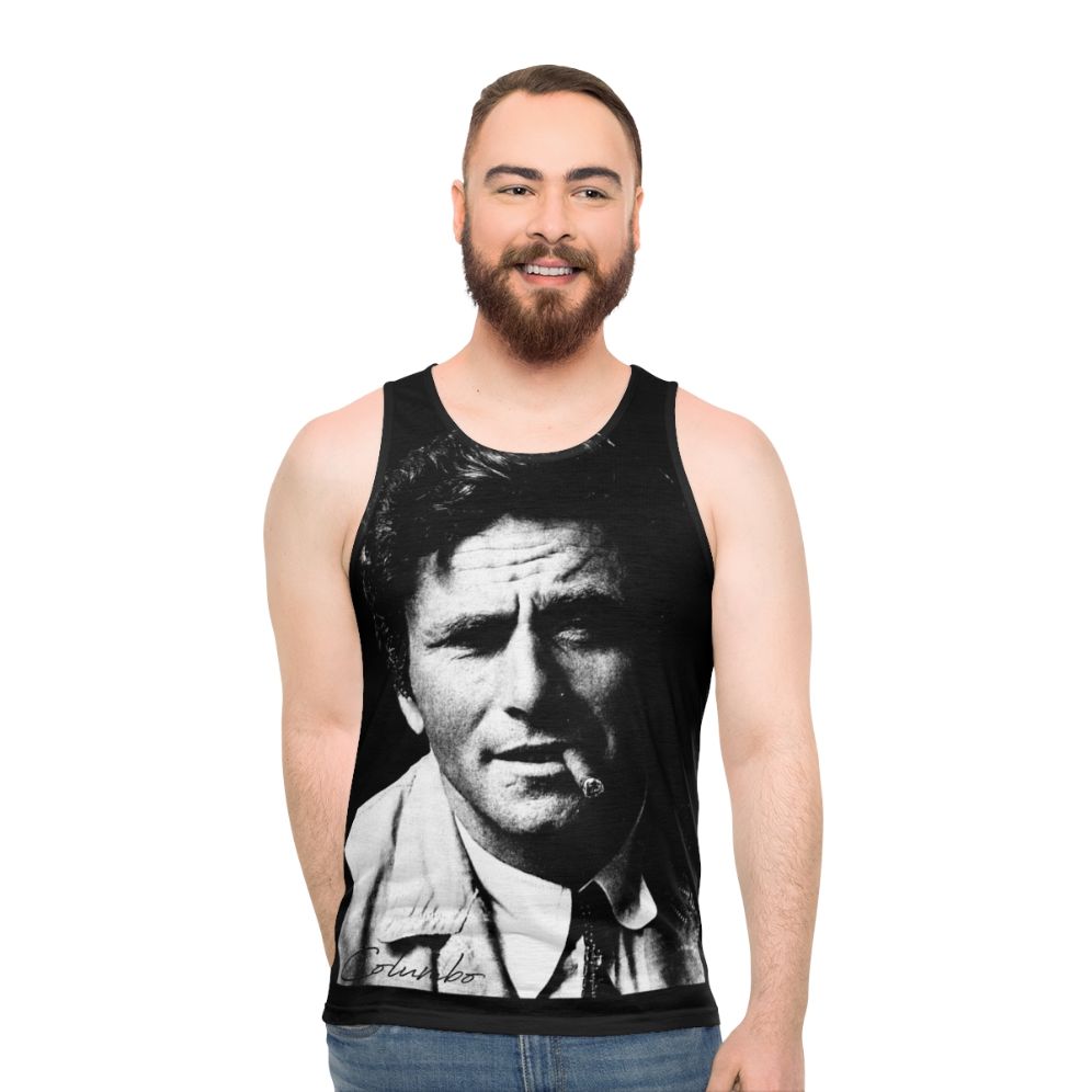Columbo portrait unisex tank top