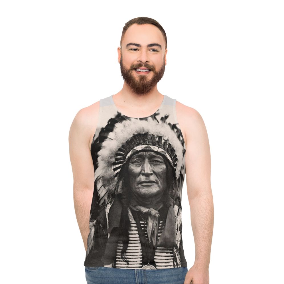 Comanche Chief Unisex Native American Tank Top