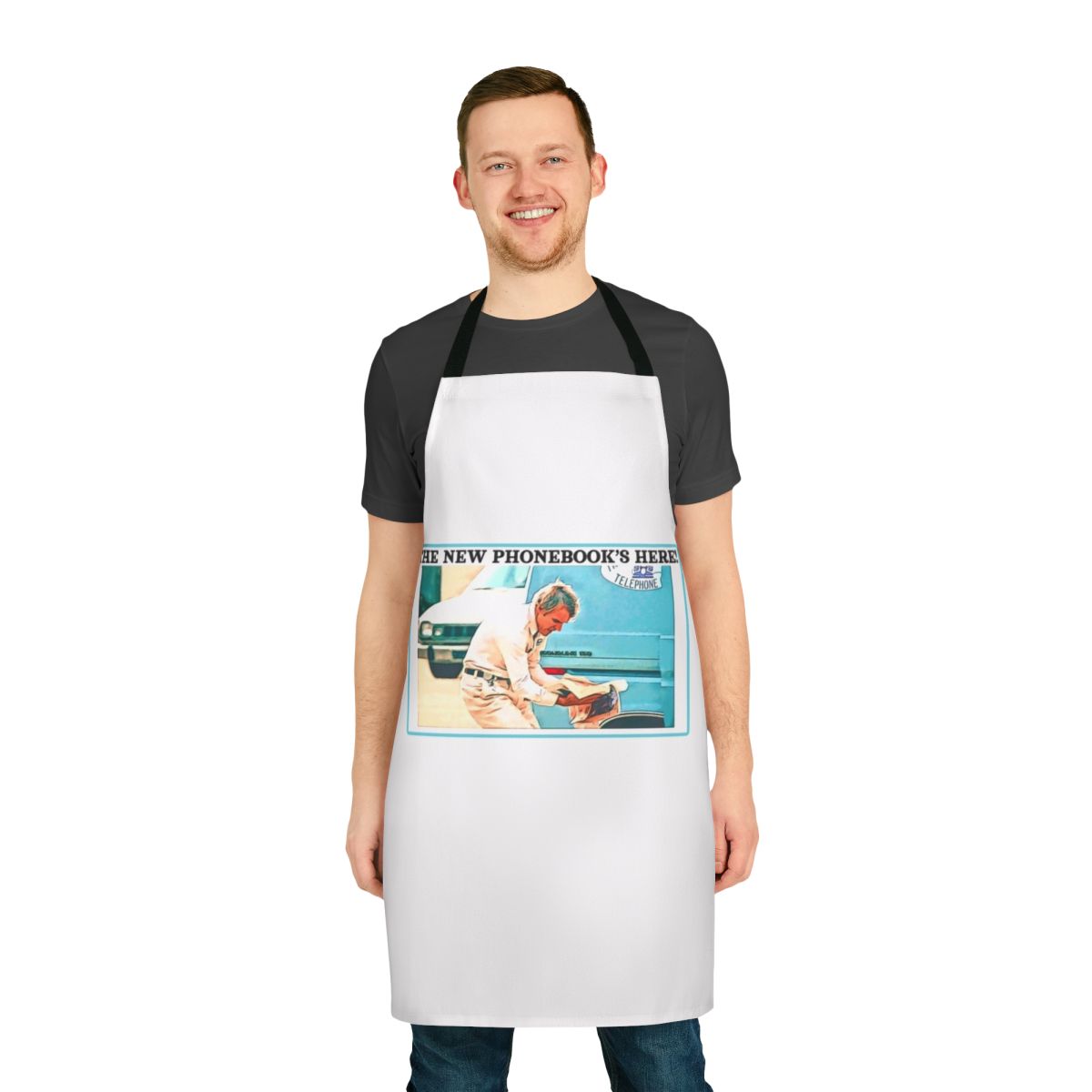Comedic apron featuring Navin Johnson from the classic comedy film The Jerk
