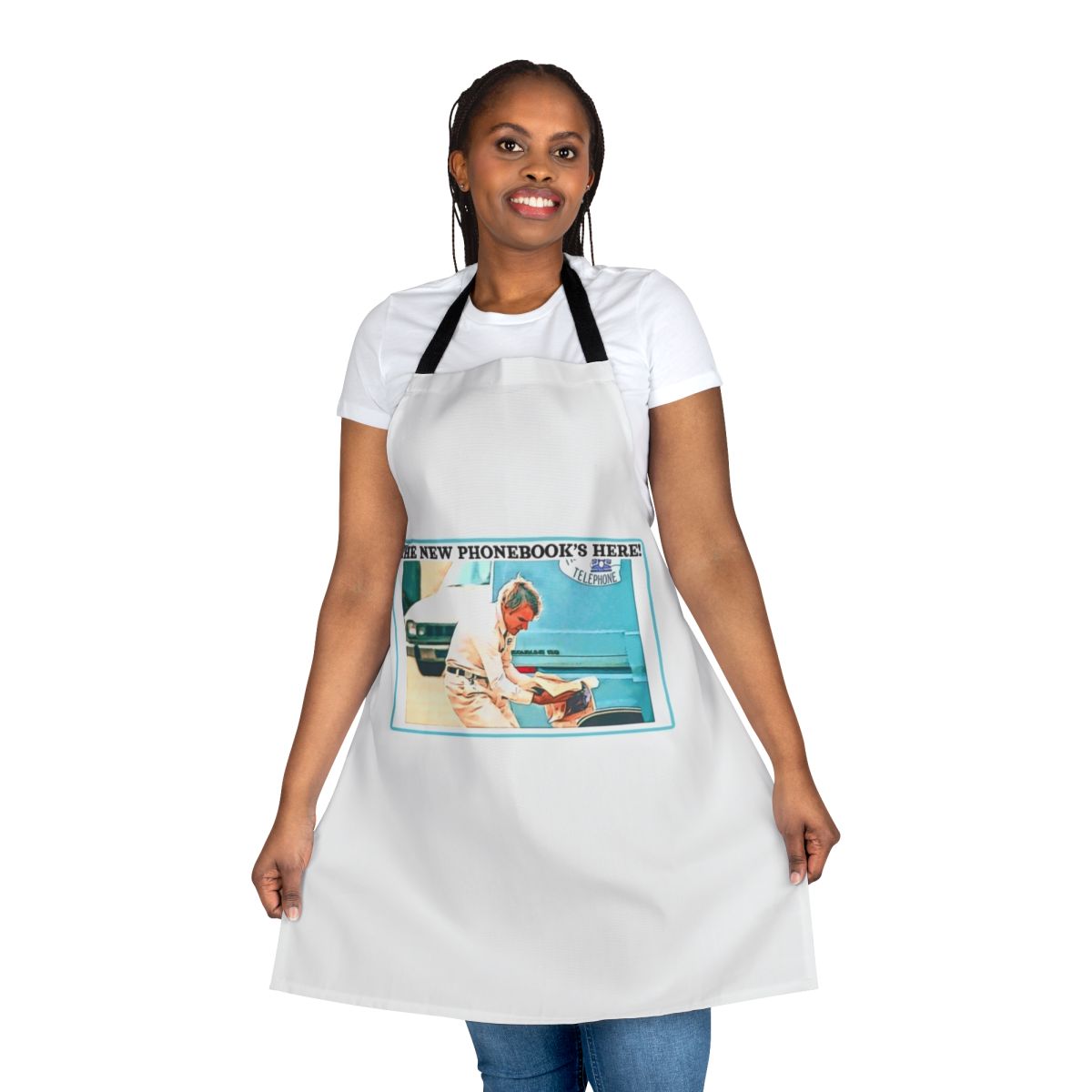 Comedic apron featuring Navin Johnson from the classic comedy film The Jerk