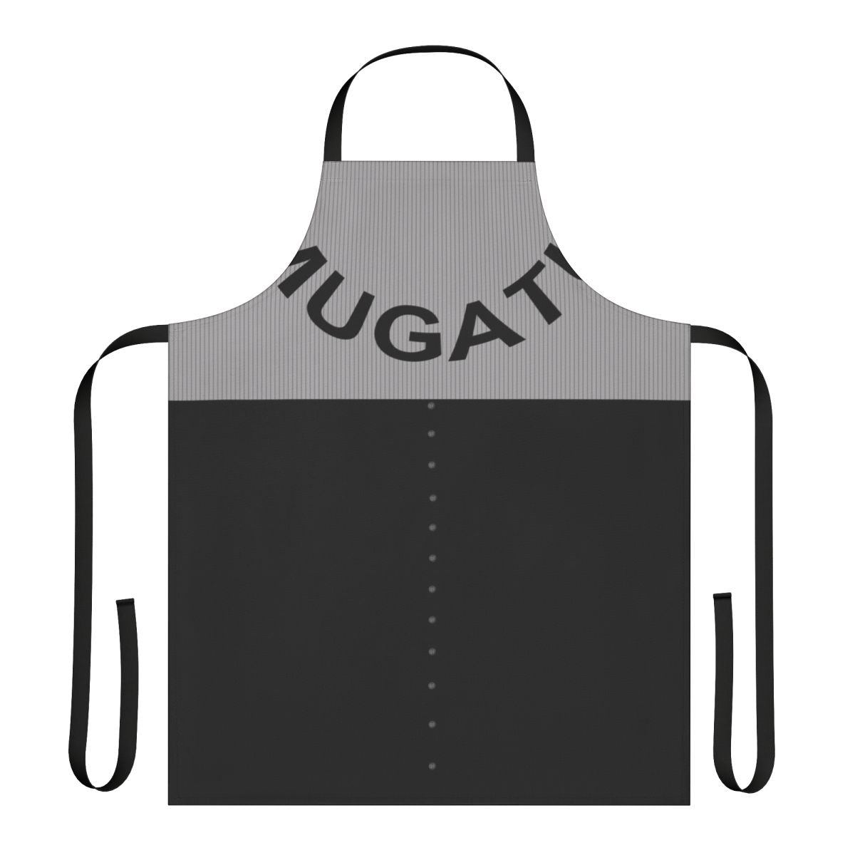 Mugatu-inspired comedy apron with characters from the movie Zoolander