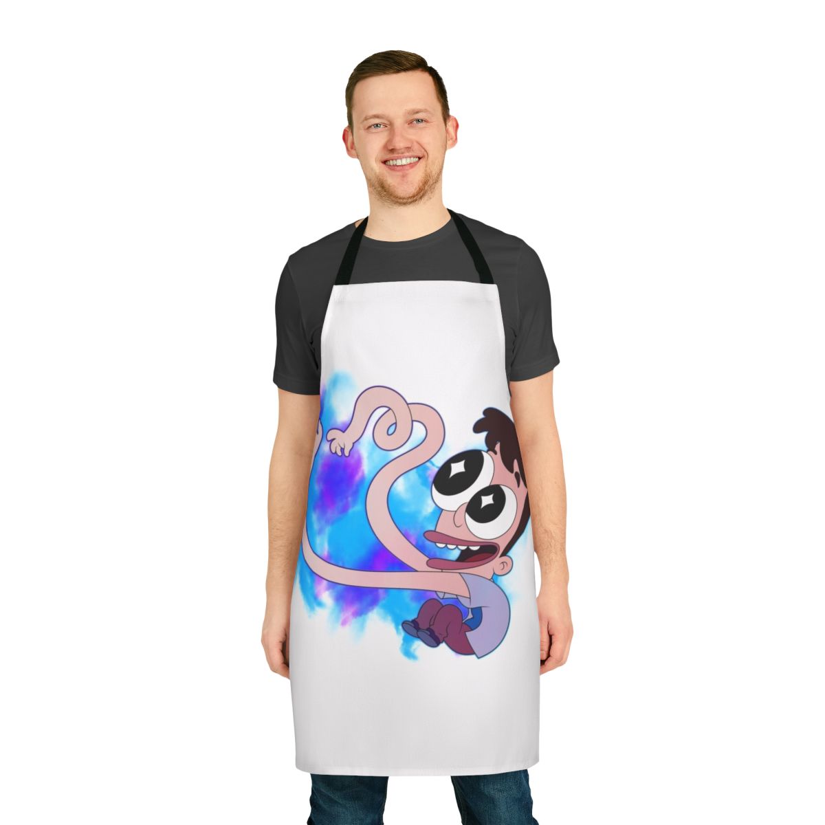 Apron featuring the character Nick Birch from the hit Netflix series Big Mouth