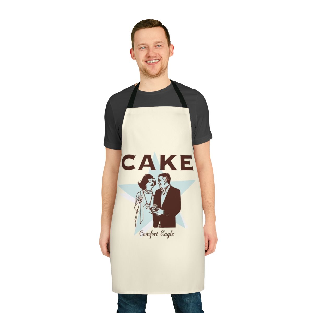 Comfort Eagle inspired apron featuring the classic band logo