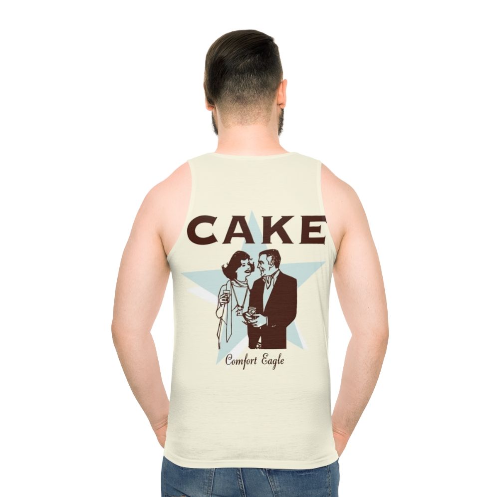 Unisex tank top with Cake band logo