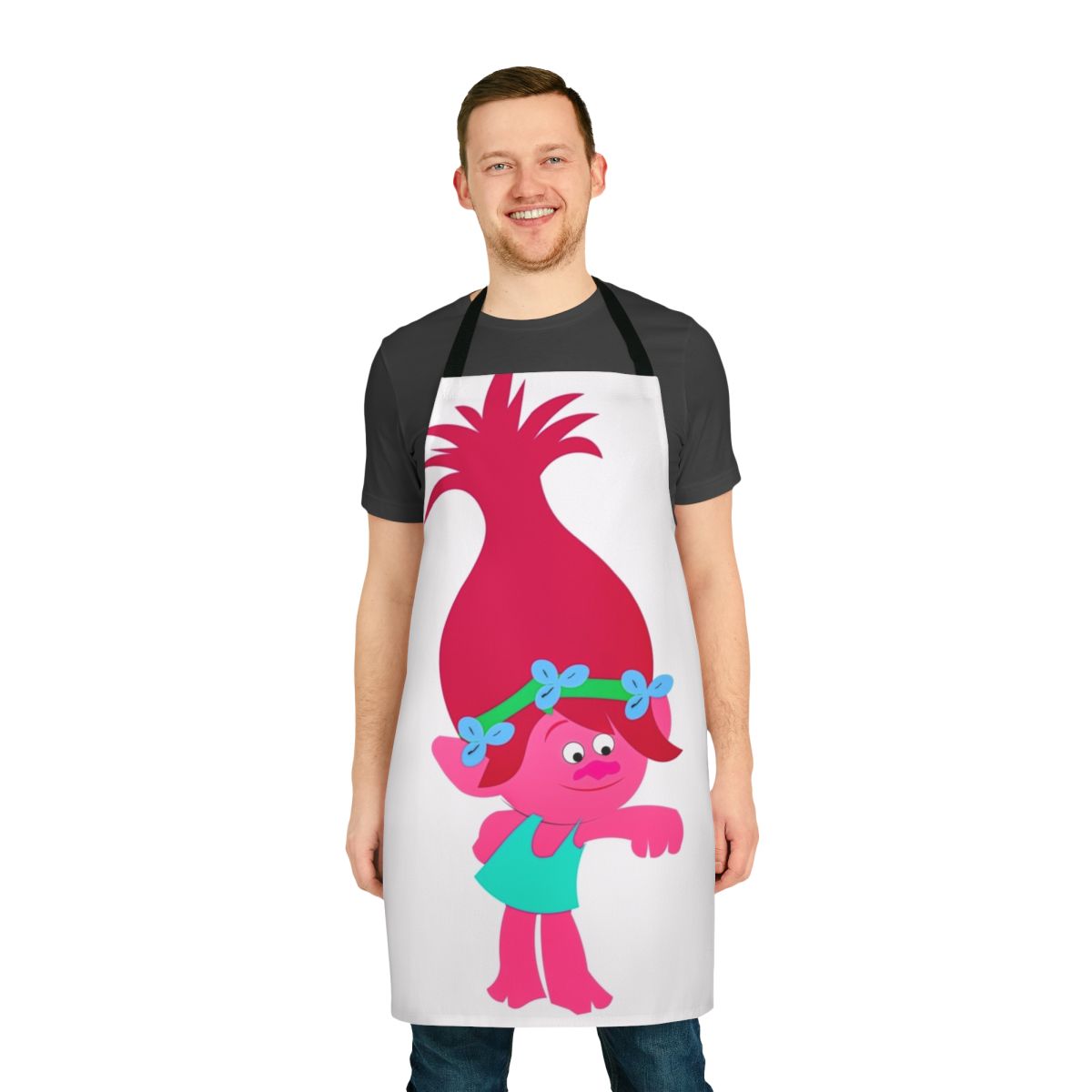 Soft and durable cotton apron with adjustable neck and waist ties, perfect for cooking, baking, gardening, and more.