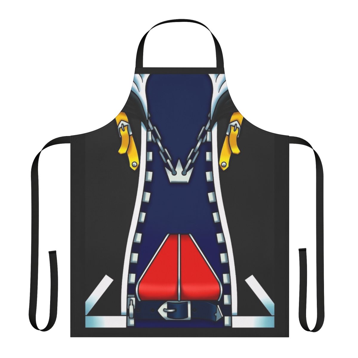 Comfy cosplay-inspired sky-themed apron for Kingdom Hearts fans