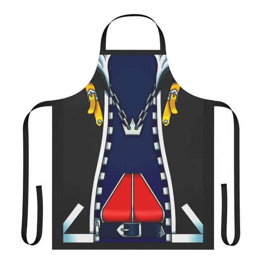 Comfy cosplay-inspired sky-themed apron for Kingdom Hearts fans