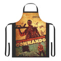 Commando-inspired military-style apron with camouflage pattern