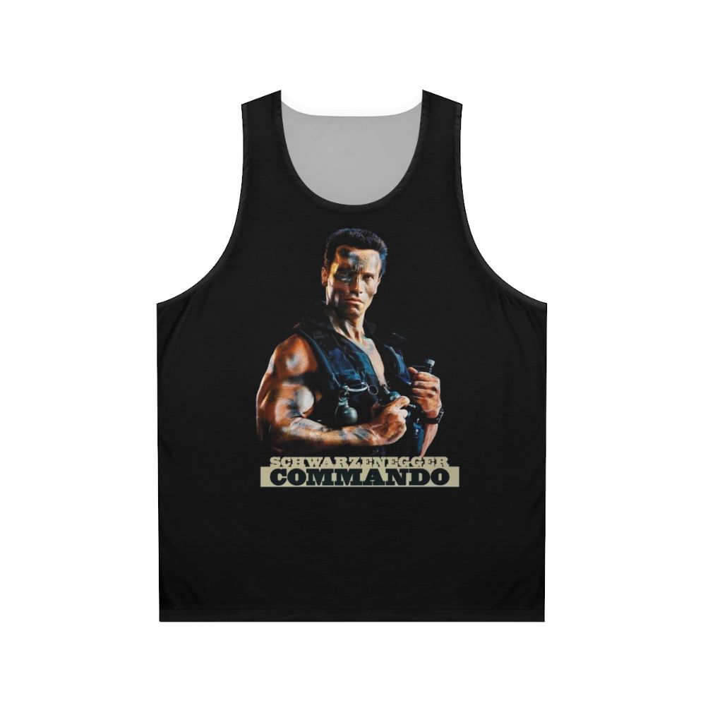 Commando movie Arnold Schwarzenegger retro unisex tank top