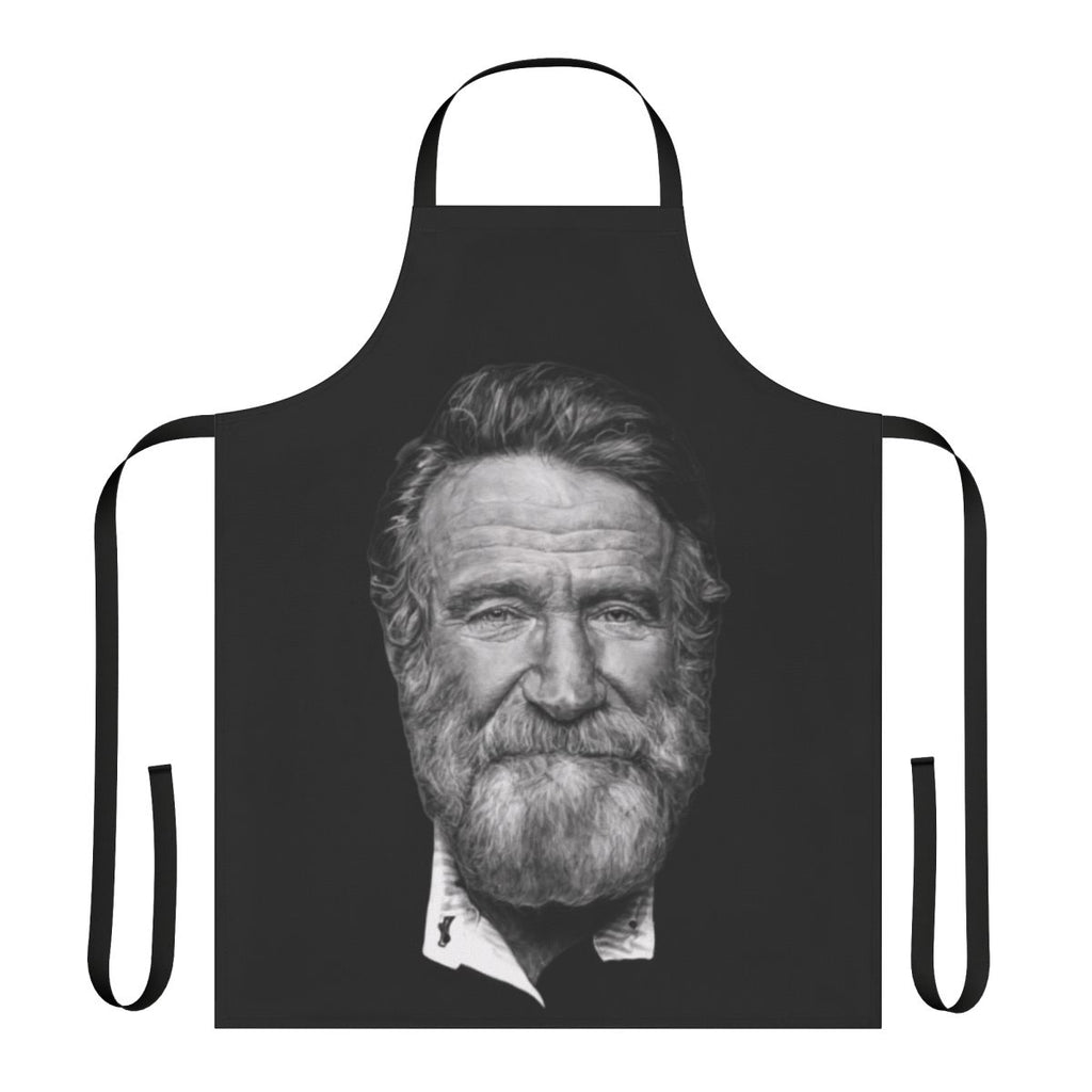 Apron featuring a drawing portrait of the iconic actor and comedian Robin Williams
