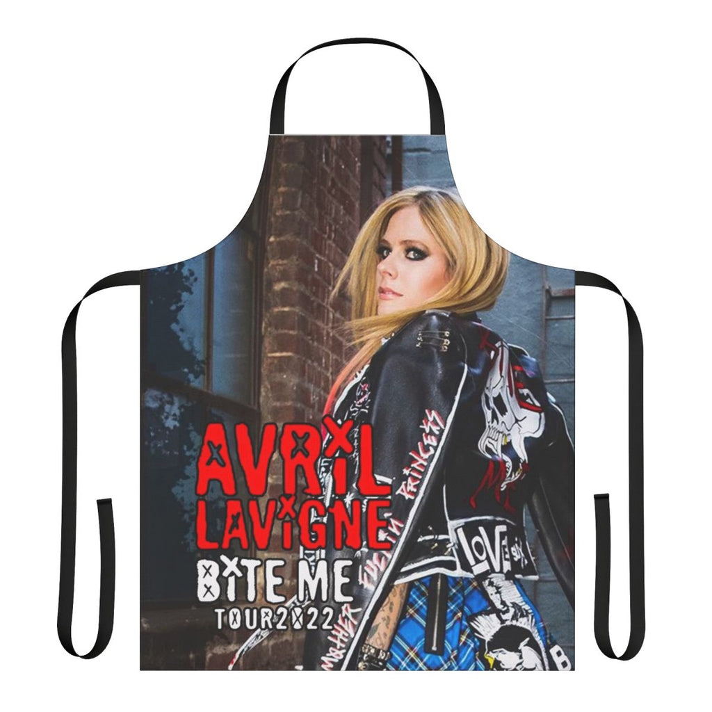 Avril Lavigne-inspired apron featuring the Yaweh tour logo
