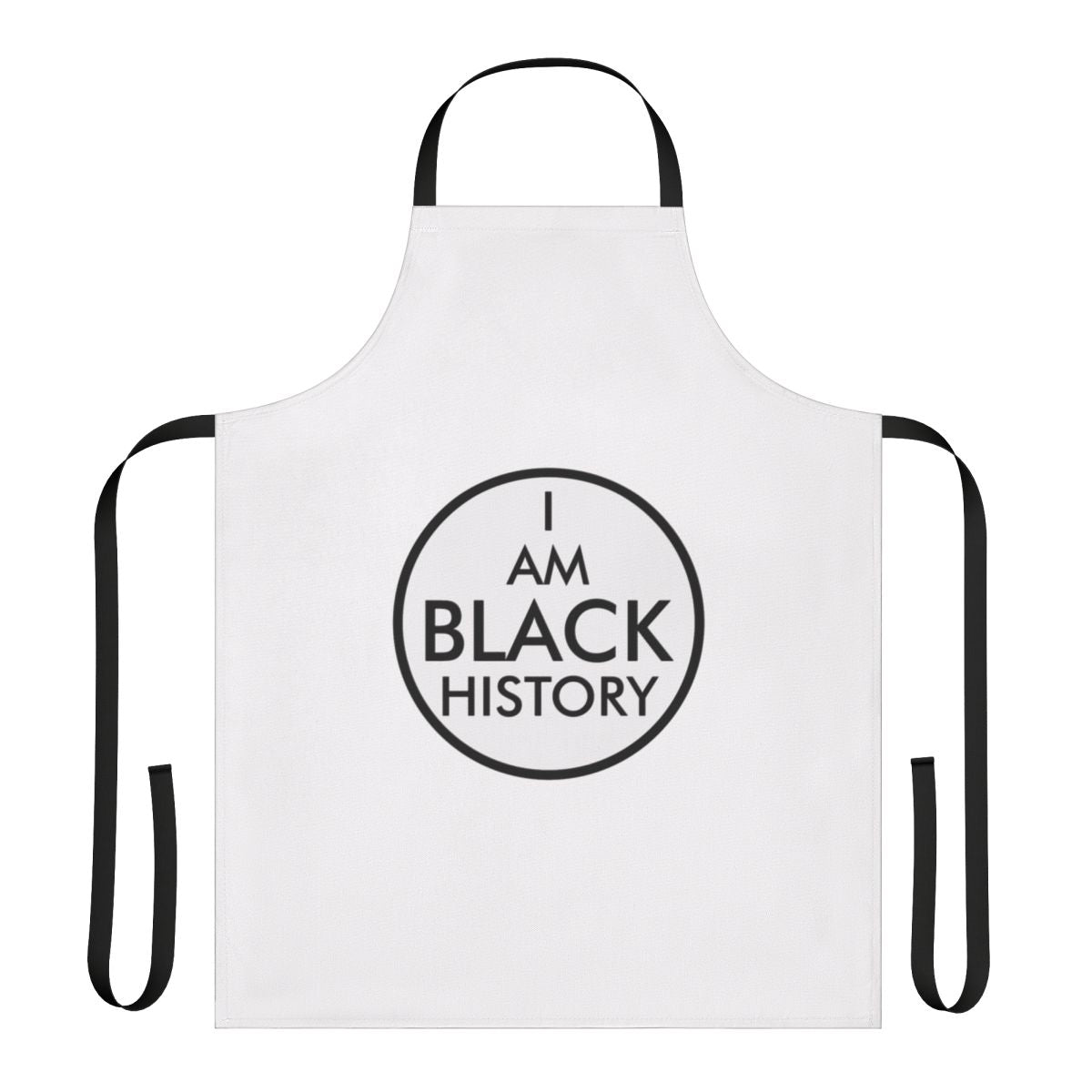 Black history month apron with vintage Pan Am airline logo and retro design