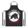 Black Panther inspired apron featuring the iconic panther logo