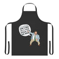 Chris Farley-themed apron with humorous design for kitchen or household use